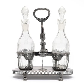 French Revolutionary Period Silver Cruet Set