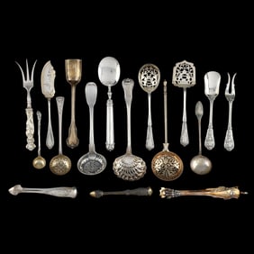 Selection of French Silver Flatware Servers