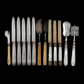 Assortment of French Silver Handled Flatware