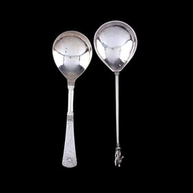 Two Early Continental Silver Spoons