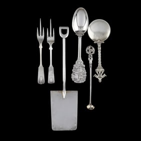 Six Pieces of Scandinavian Silver Flatware