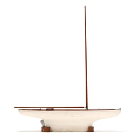 Vintage Pond Racing Yacht