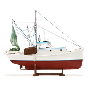 Stephen Carroll Lewis (NC 1954-2018), Model Shrimp Trawler