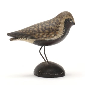 Elmer Crowell (MA, 1862-1952), Miniature Black Bellied Plover