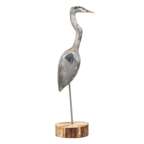 Rare and Important Published Blue Heron from the Currituck Shooting Club
