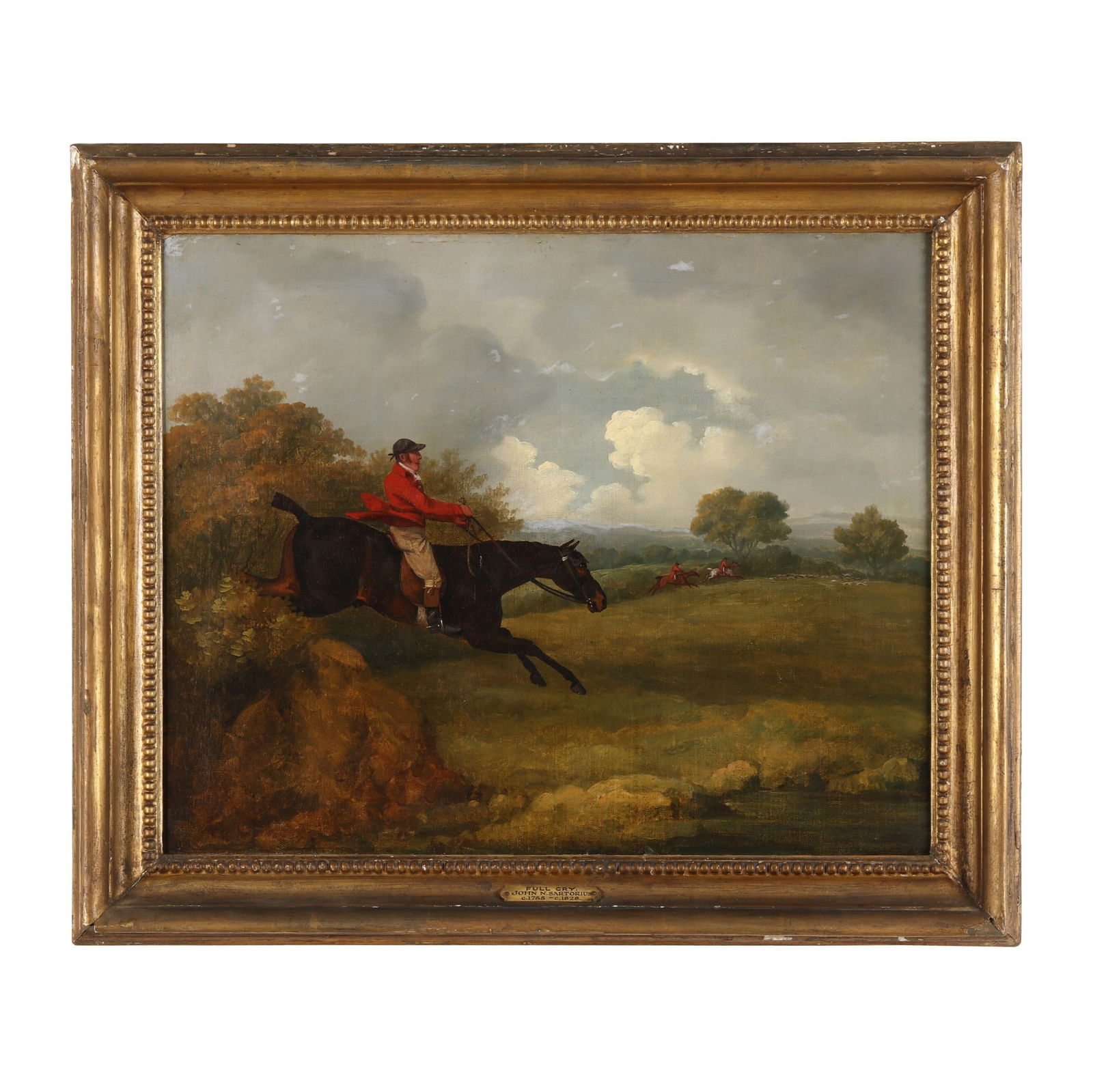 Attributed John Nost Sartorius (English, 1755-1828),  Full Cry (1 of 8)