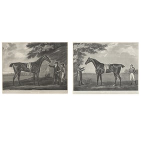 After John Nost Sartorius (English, 1759-1828),  Diamond  /  Hambletonian  (Two Works)