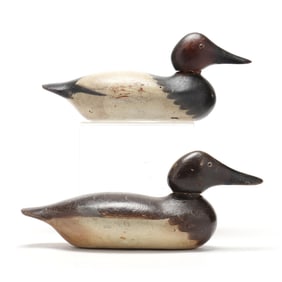 Mason Factory (MI, 1896-1924), Pair of Standard Grade Canvasbacks