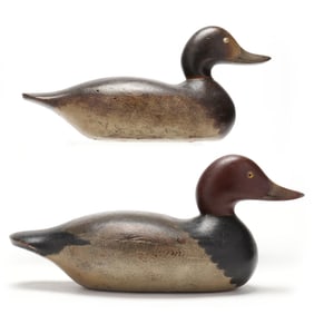 Mason Factory (MI, 1896-1924), Pair of Challenge Grade Redheads
