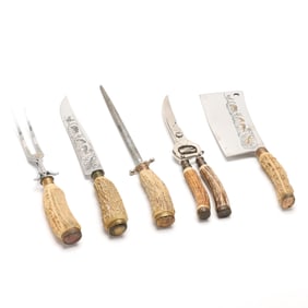 Anton Wingen Jr. Solingen German Carving Set