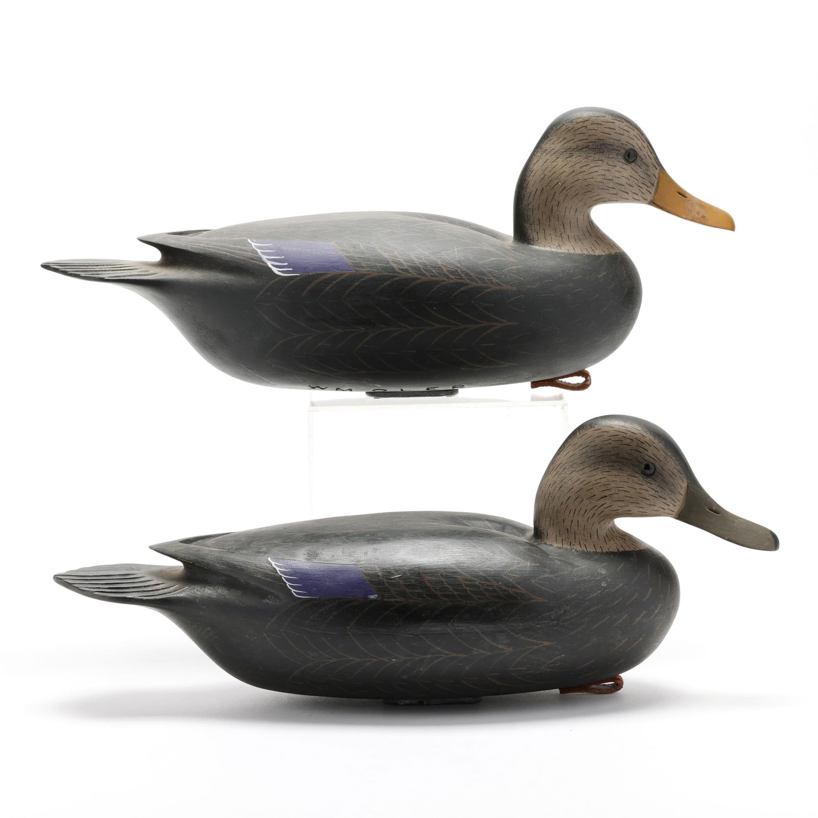 William Oler (NJ, 1940-2015), Pair of Black Ducks (1 of 9)