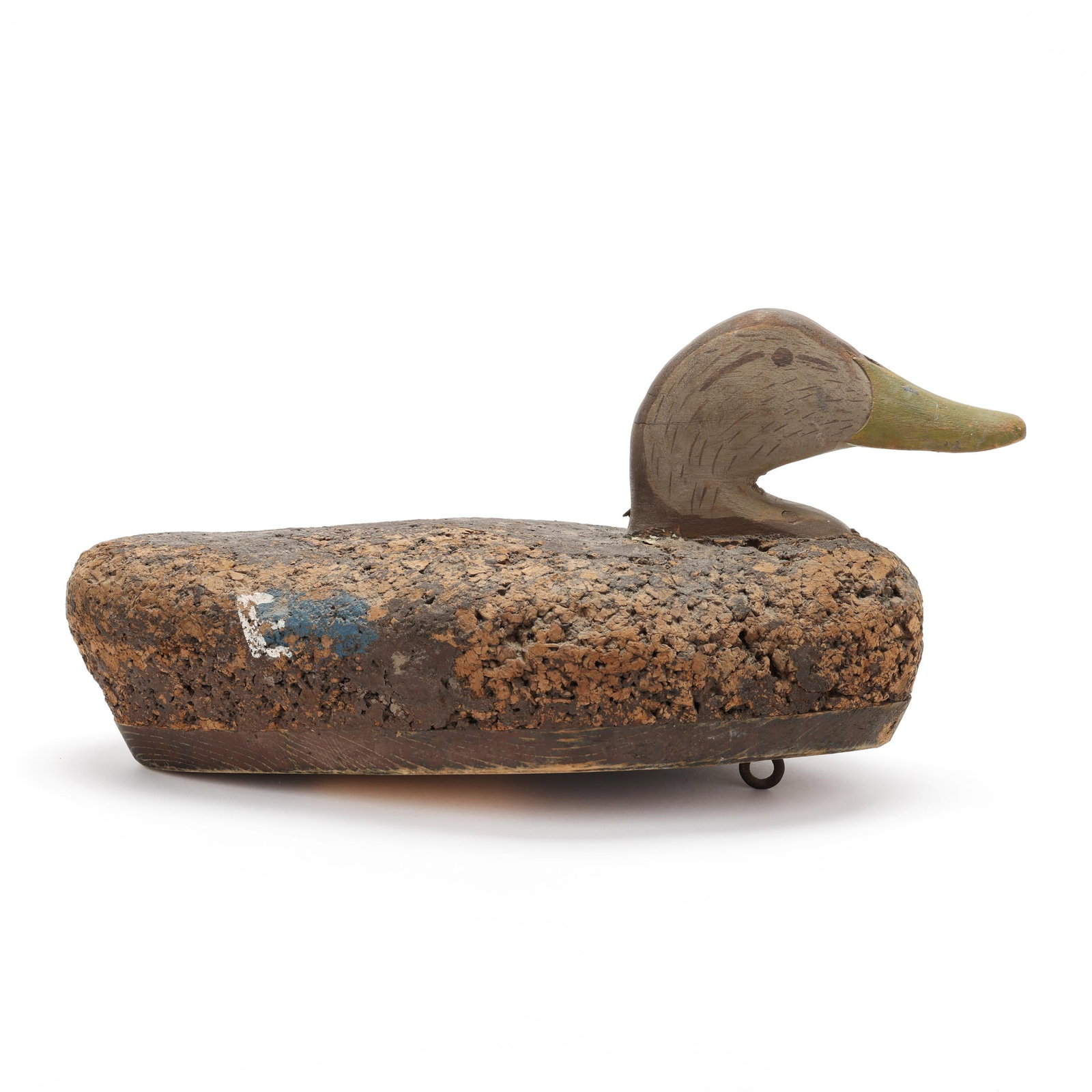 James "Corb" Reed (VA, 1897-1987), Black Duck: James "Corb" Reed (VA, 1897-1987), Black Duck Chincoteague, Virginia, circa 1950, carved and painted wood and cork, signed and dated. Length 15 in. Reed had no known formal art training but his decoys
