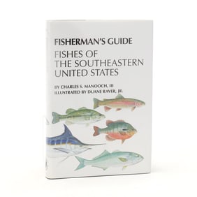 Manooch's  Fisherman's Guide: Fishes of the Southeastern United States , Signed and with Watercolor