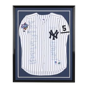 Autographed New York Yankees World Series Championship Jersey