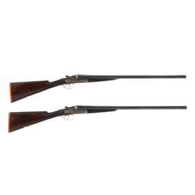 Charles Hellis and Sons 12 Ga. Sidelock Shotgun Pair with Case