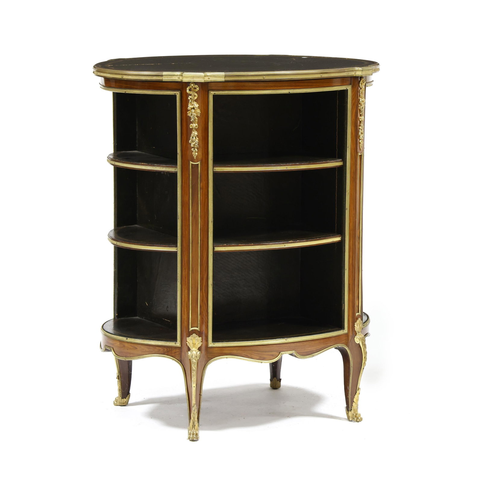 A Fine Antique Louis XV Style Ormolu Open Bookcase (1 of 8)
