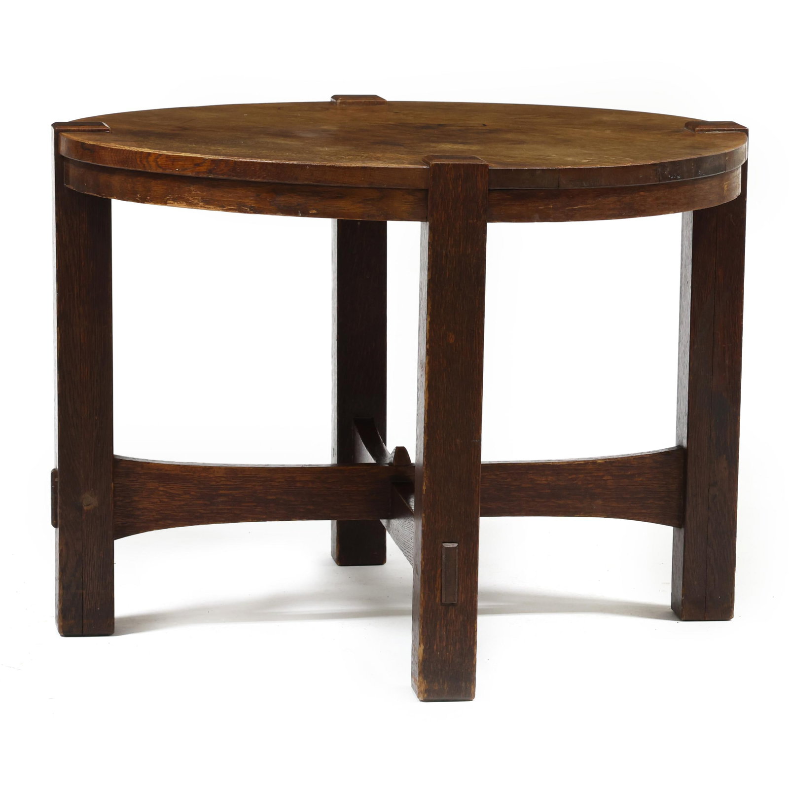 attributed Gustav Stickley, Mission Oak Breakfast Table (1 of 6)