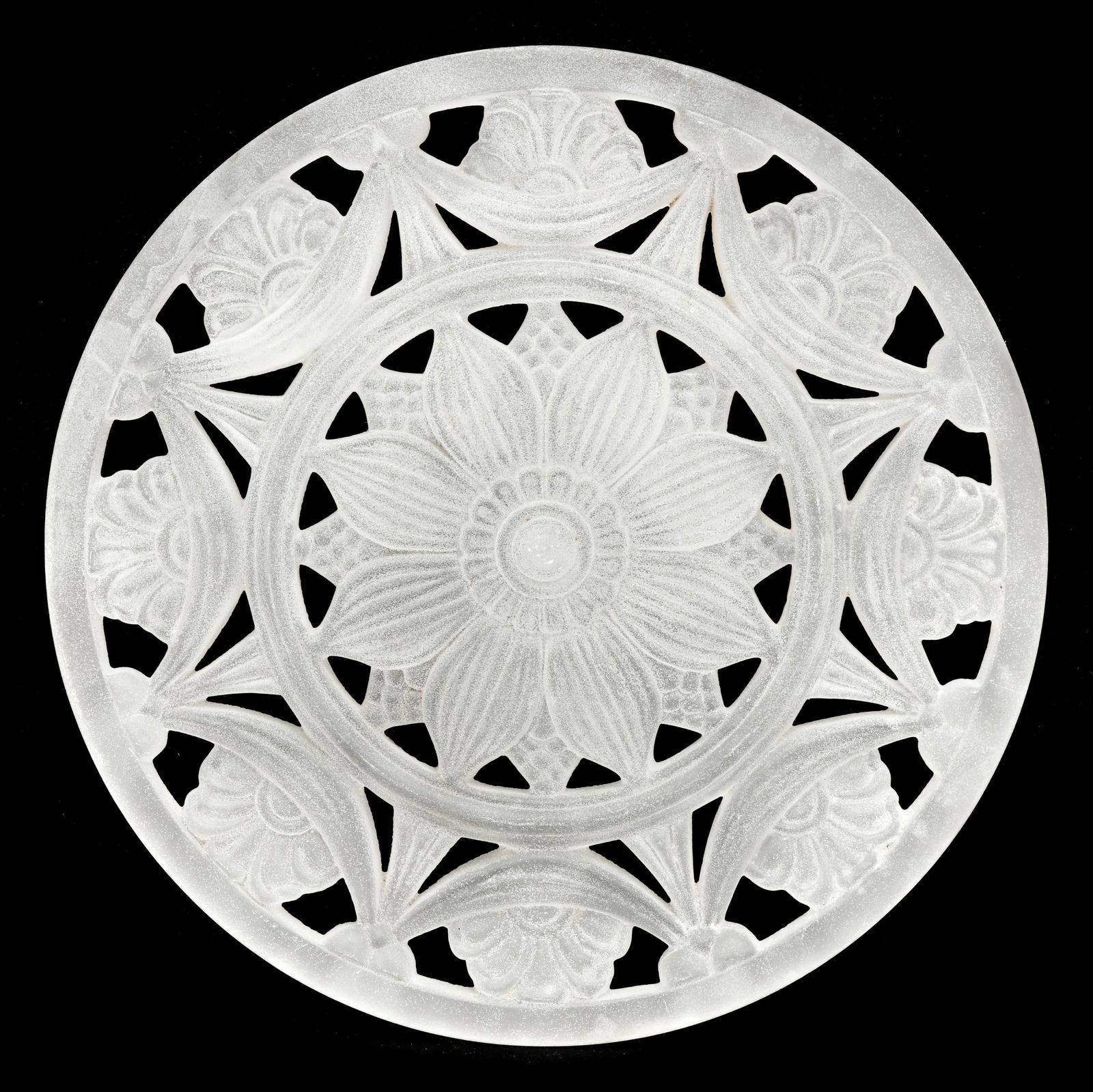 attributed Steuben, Rare Glass Rondelle (1 of 4)