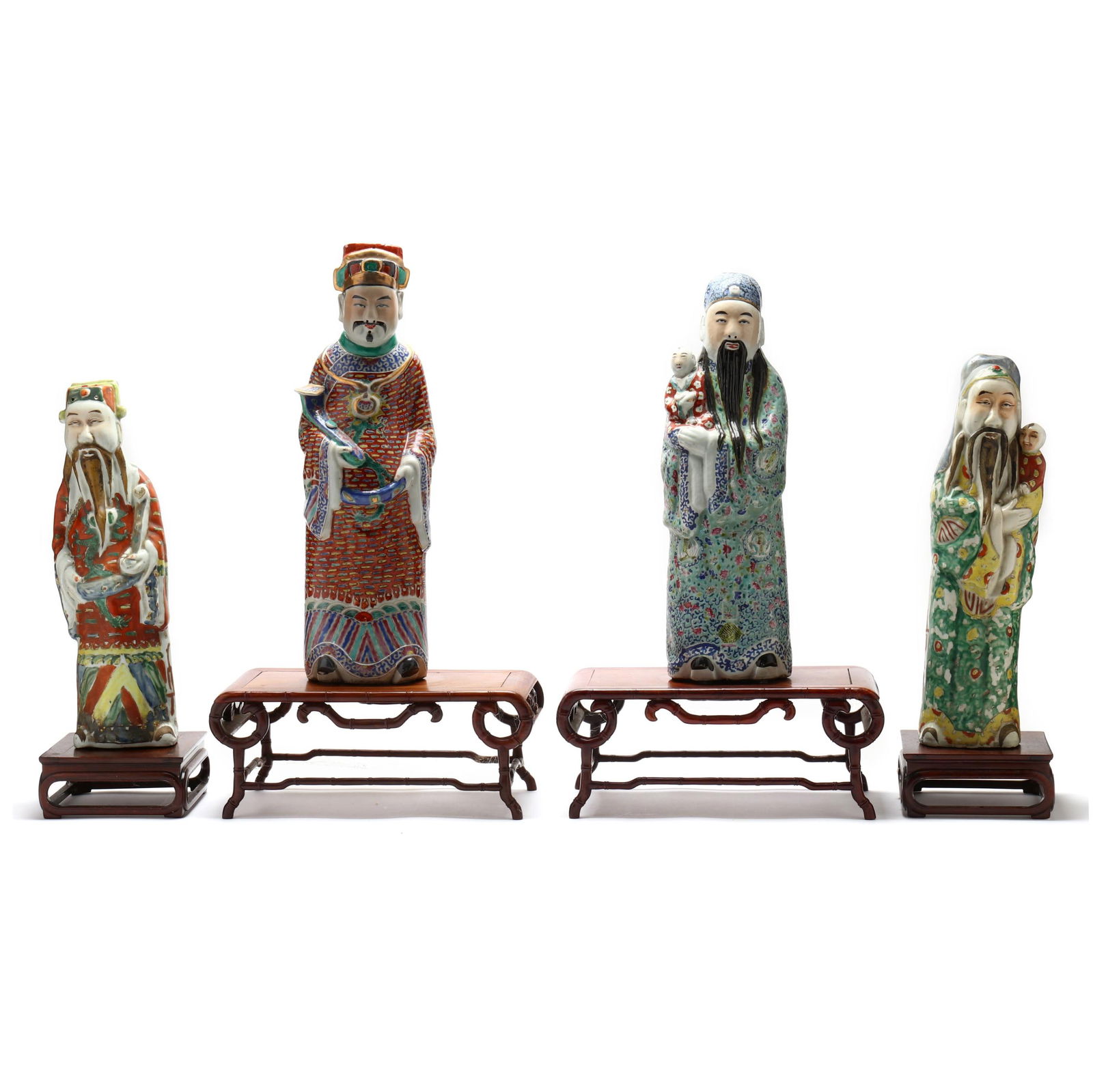 Four Chinese Porcelain Immortal Figures (1 of 9)