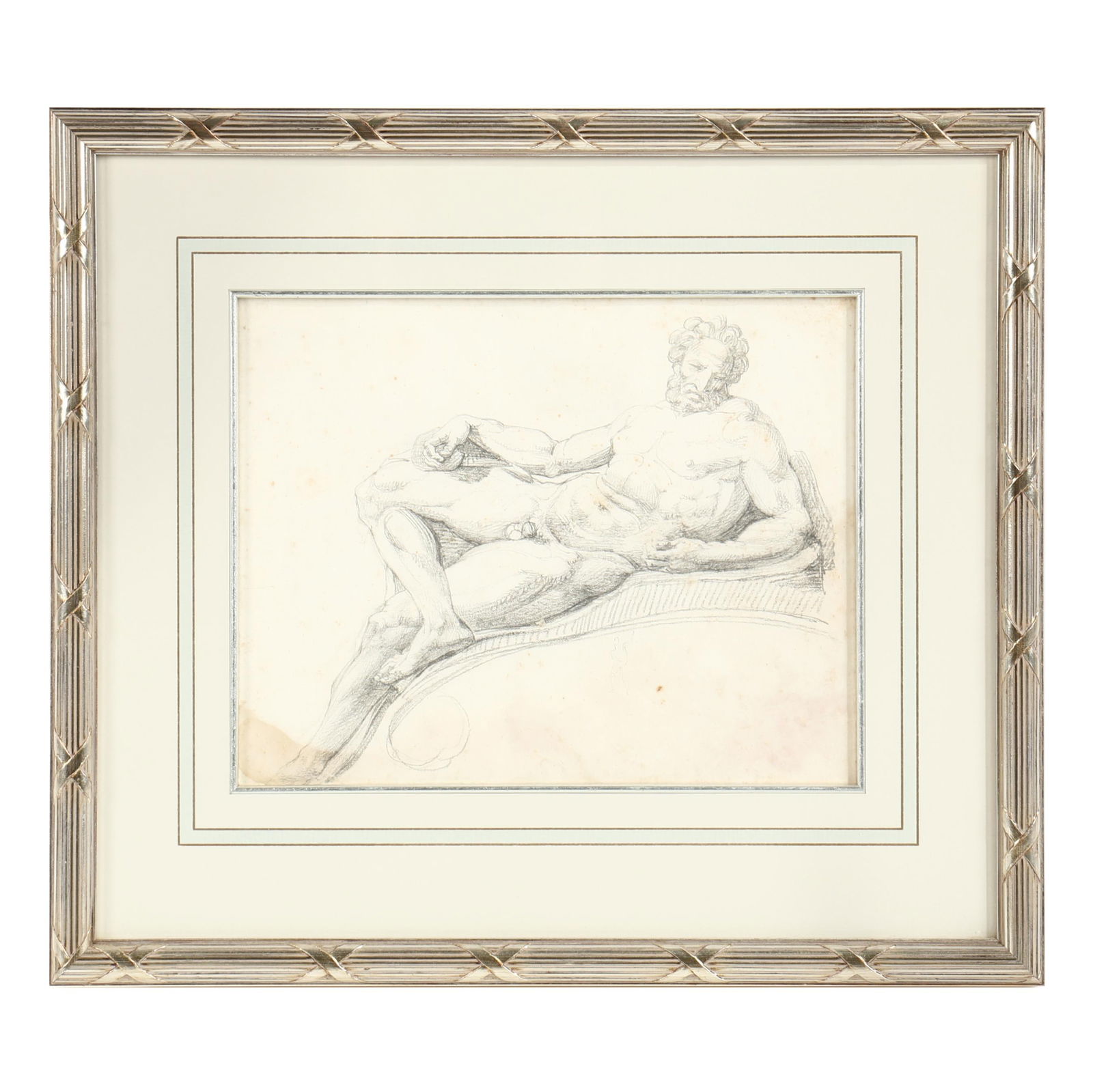 Antique Italian Figure Study of Michelangelo's  Dusk (1 of 4)