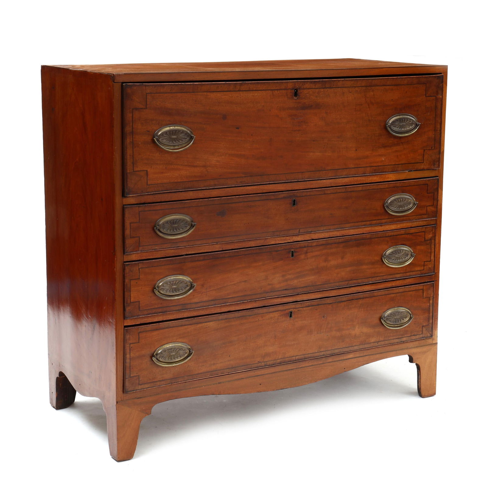 George III Inlaid Mahogany Butler's Chest of Drawers (1 of 12)