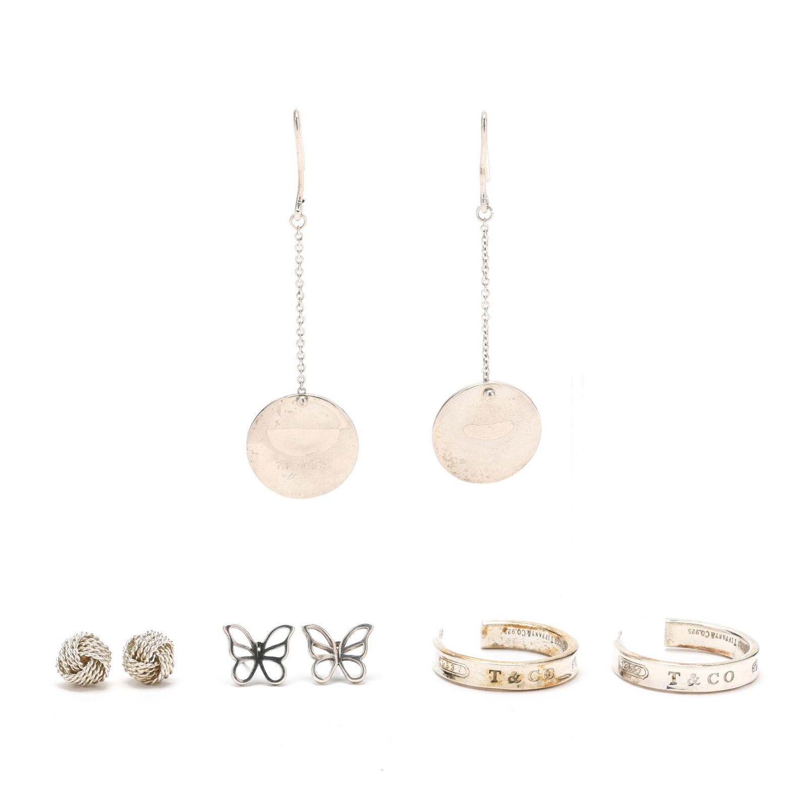 Four Pairs Sterling Silver Earrings, Tiffany & Co. (1 of 10)