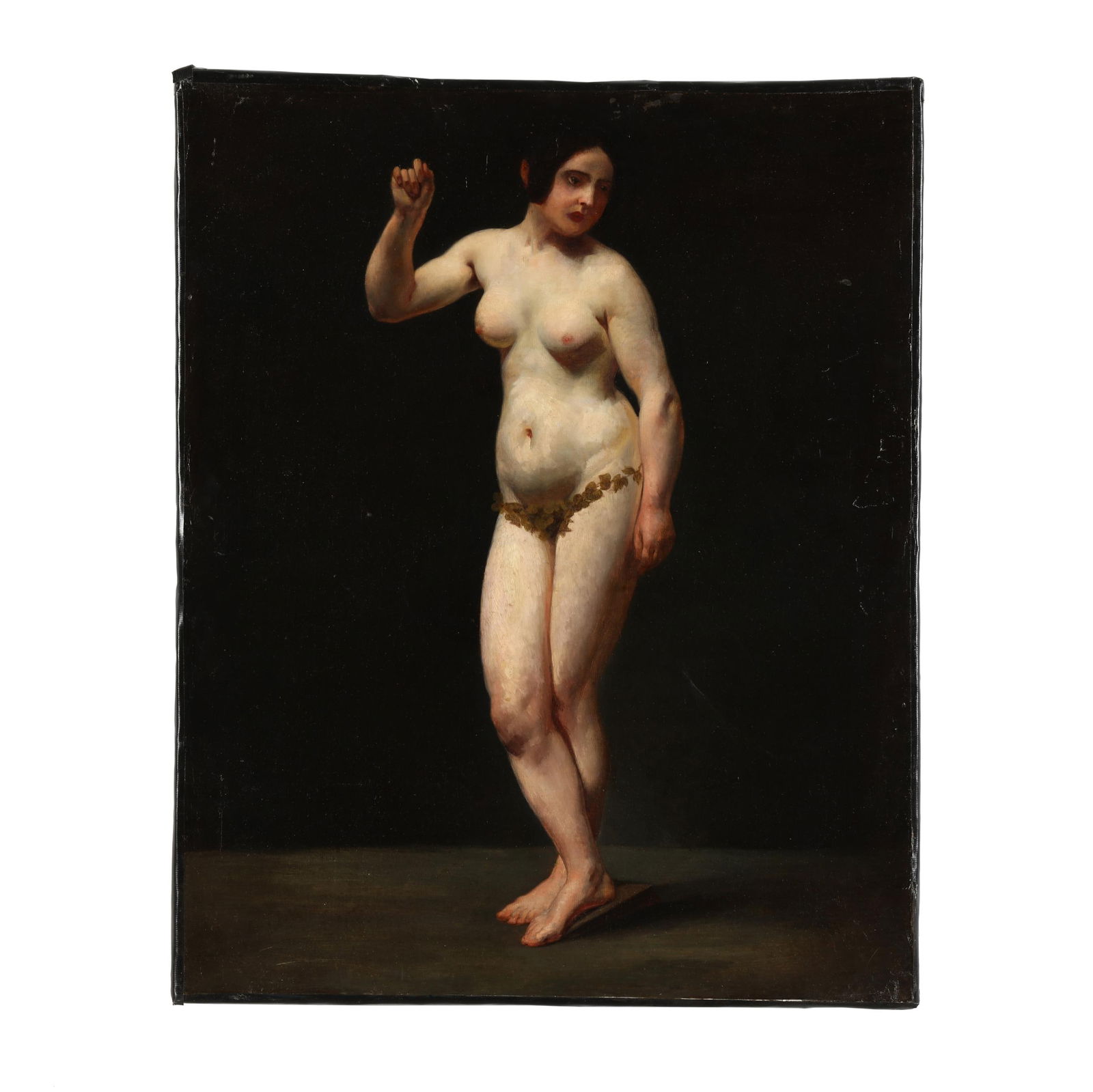 Continental School (Late 19th Century), Female Nude: Continental School (Late 19th Century), Female Nudeoil on canvas (lined), unsinged, unframed. 32 x 25 3/4 in. From the Estate of the late Dr. Larry Bridge, Albemarle, North Carolina Additional high-re
