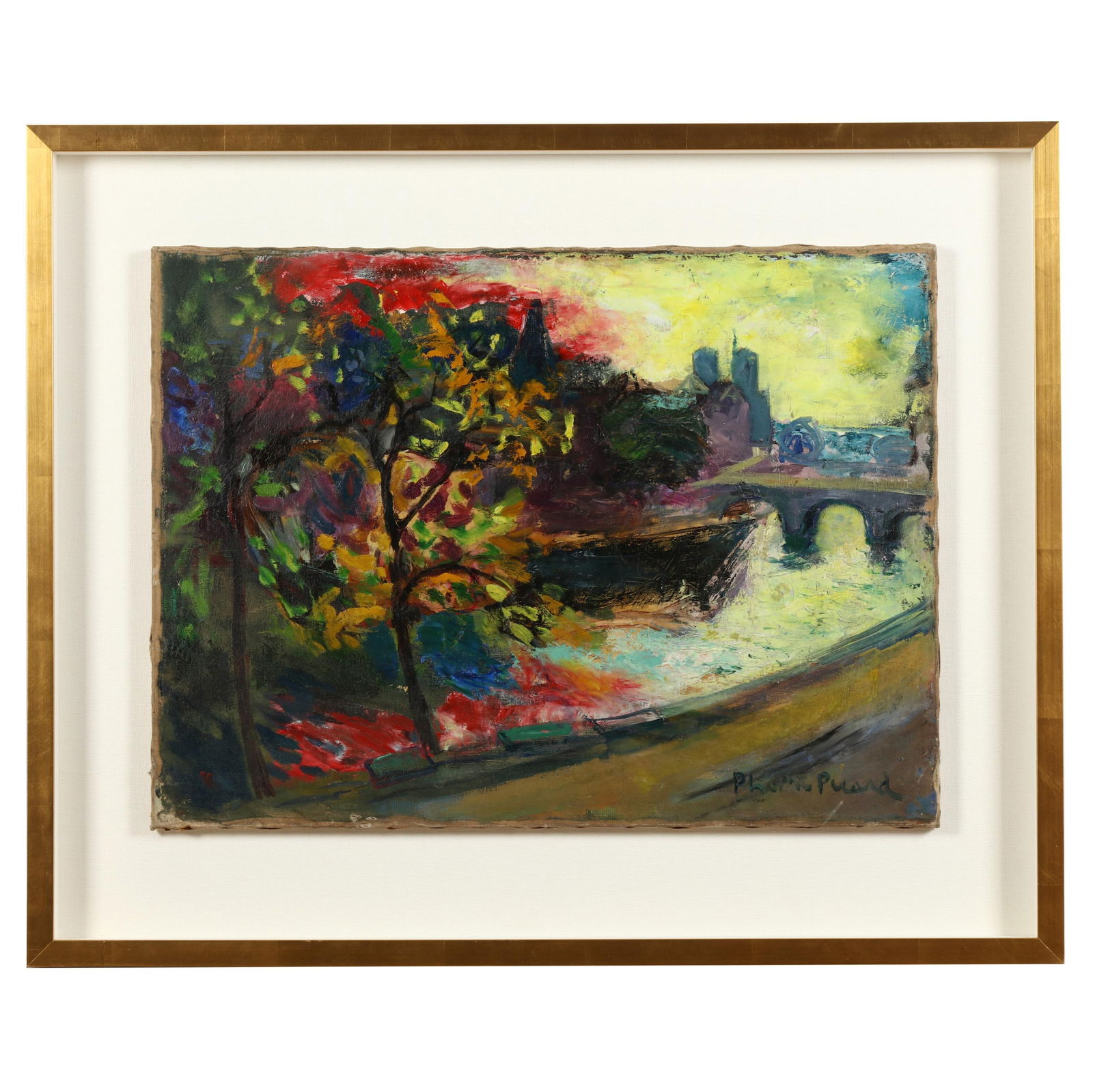 Philippe Marie Rene Picard (French, 1915-1997), Evening View of Paris (1 of 4)