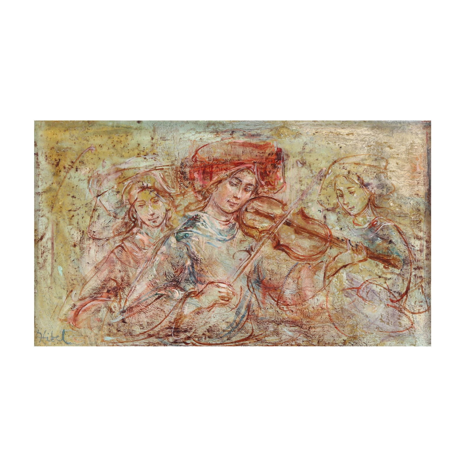 Edna (Hibel) Plotkin (American, 1917-2015), The Violinist (1 of 6)