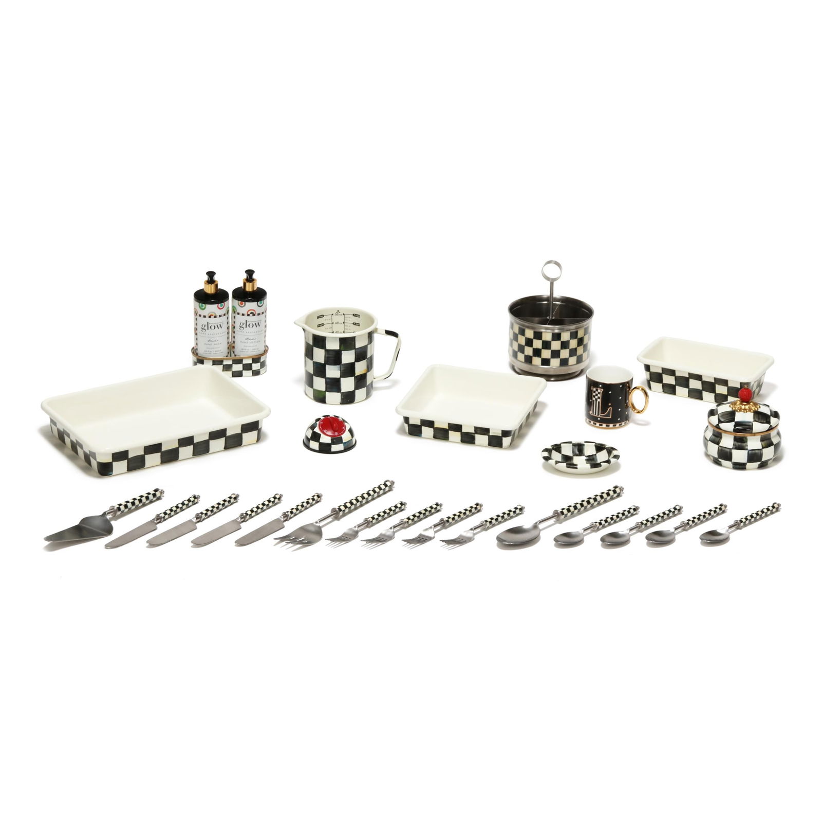 MacKenzie-Childs, Assorted  Courtly Check  Kitchen and Bathroom Items (1 of 11)