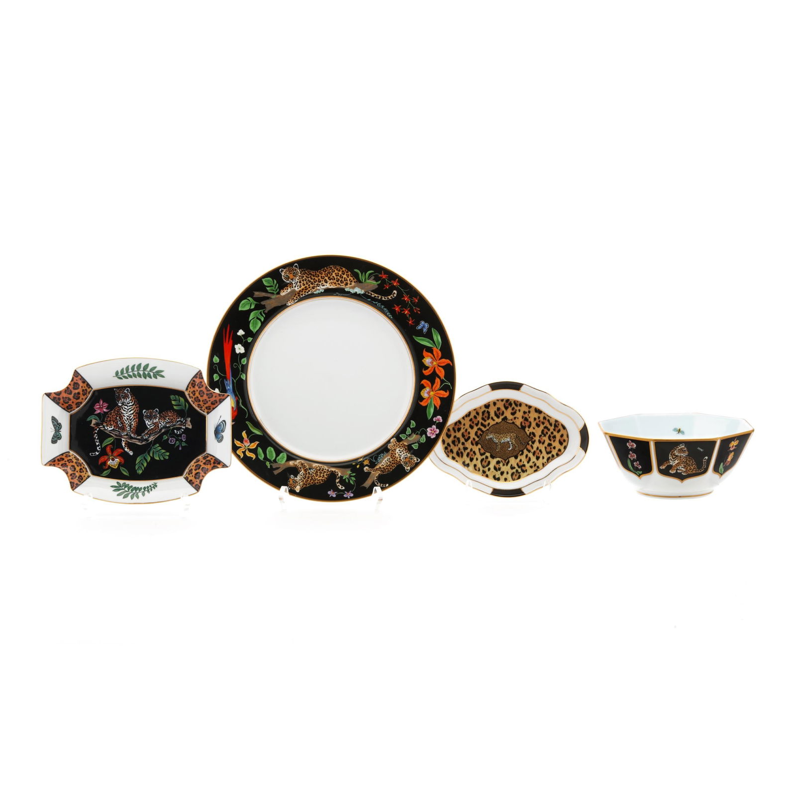 Four Pieces of Lynn Chase Jaguar Themed Servingware (1 of 13)