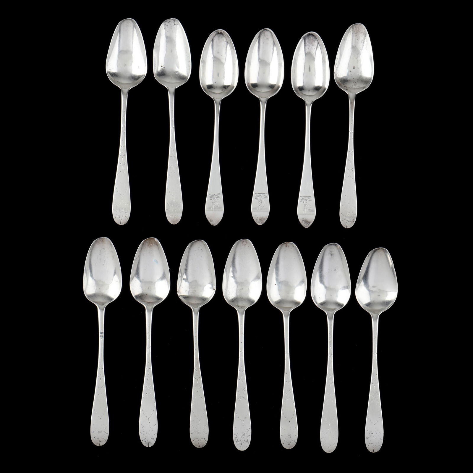 Collection of George III Irish Provincial Silver Spoons, mark of Carden Terry & John Williams (1 of 5)