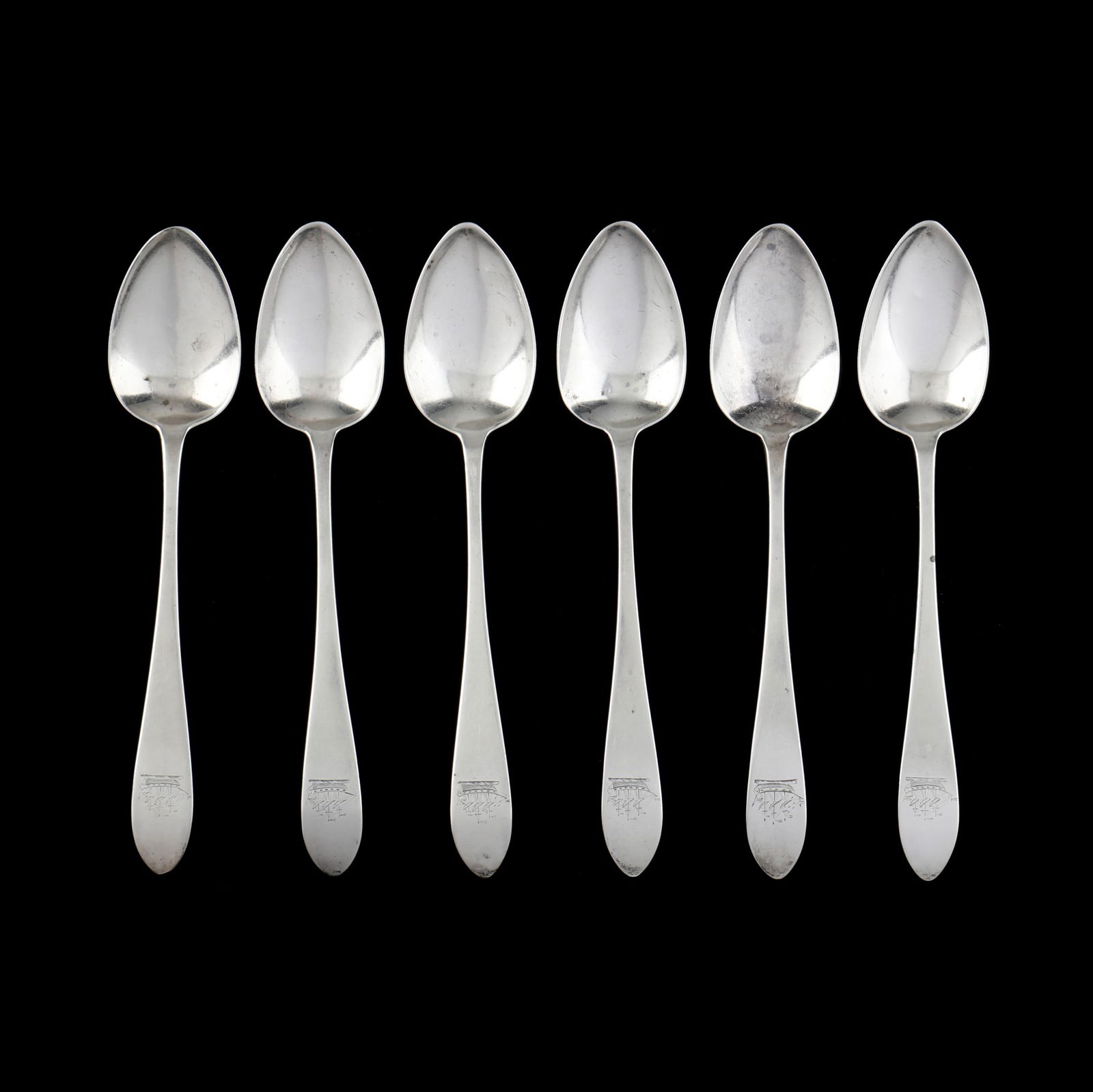 Set of Six George III Irish Provincial Silver Spoons, Mark of Joseph Gibson (1 of 3)