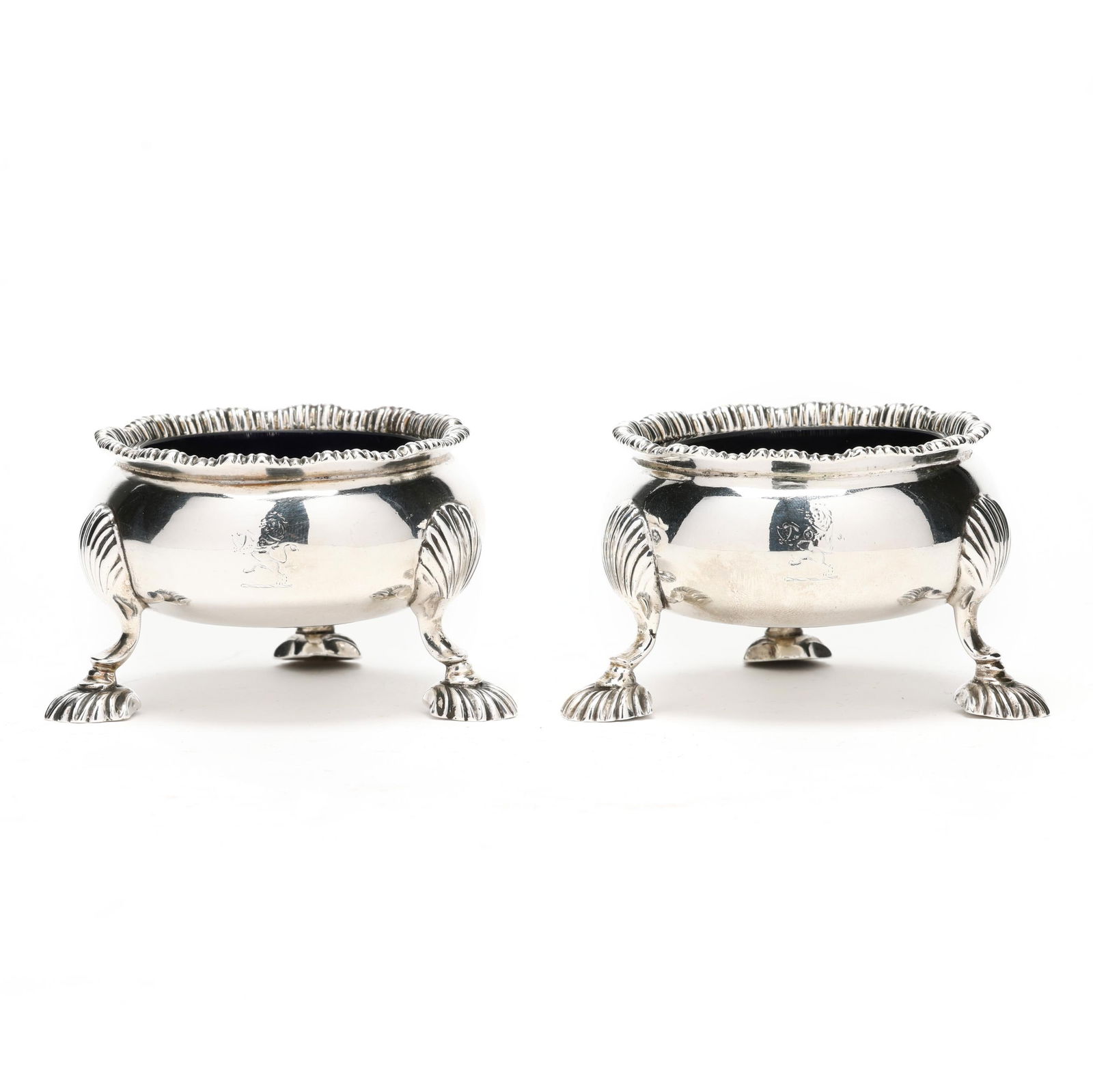 Pair of William IV Silver Mast Salts, Mark of Edward Farrell (1 of 6)