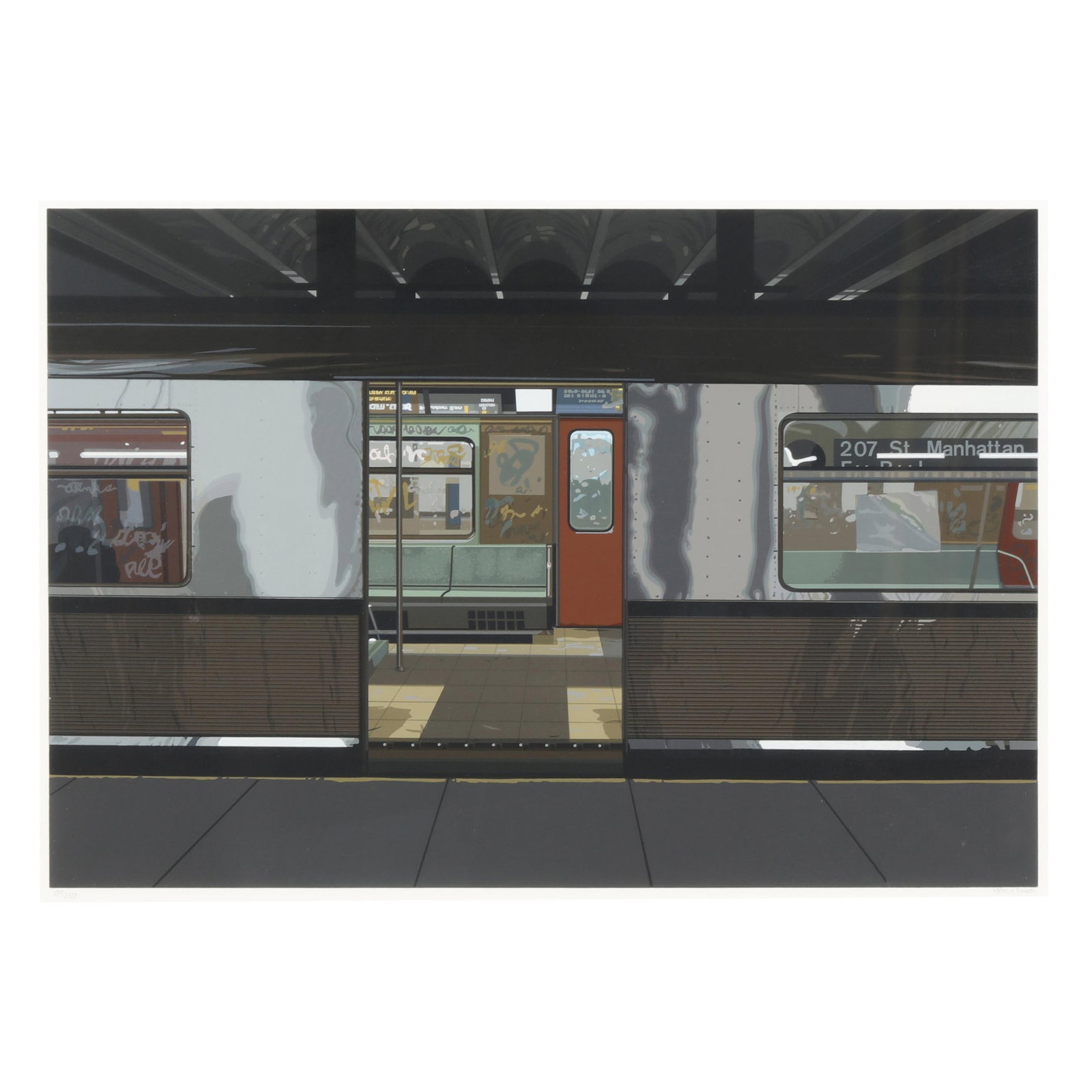 Richard Estes (American, b. 1932),  Subway (1 of 5)