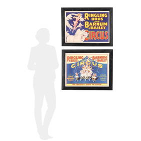 Two Framed Vintage Circus Posters for Ringling Bros & Barnum & Bailey (1 of 7)
