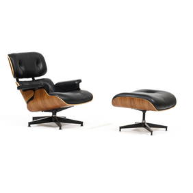 Charles and Ray Eames, 670/671 Rosewood Lounge Chair and Ottoman (1 of 7)
