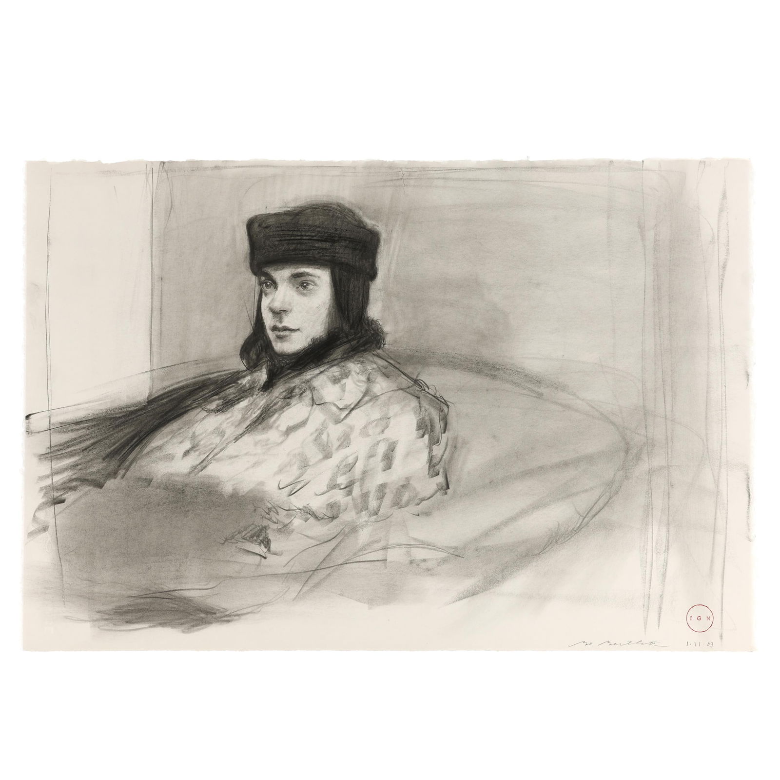 Bo Bartlett III (American, b. 1955), Portrait of a Seated Figure (1 of 4)