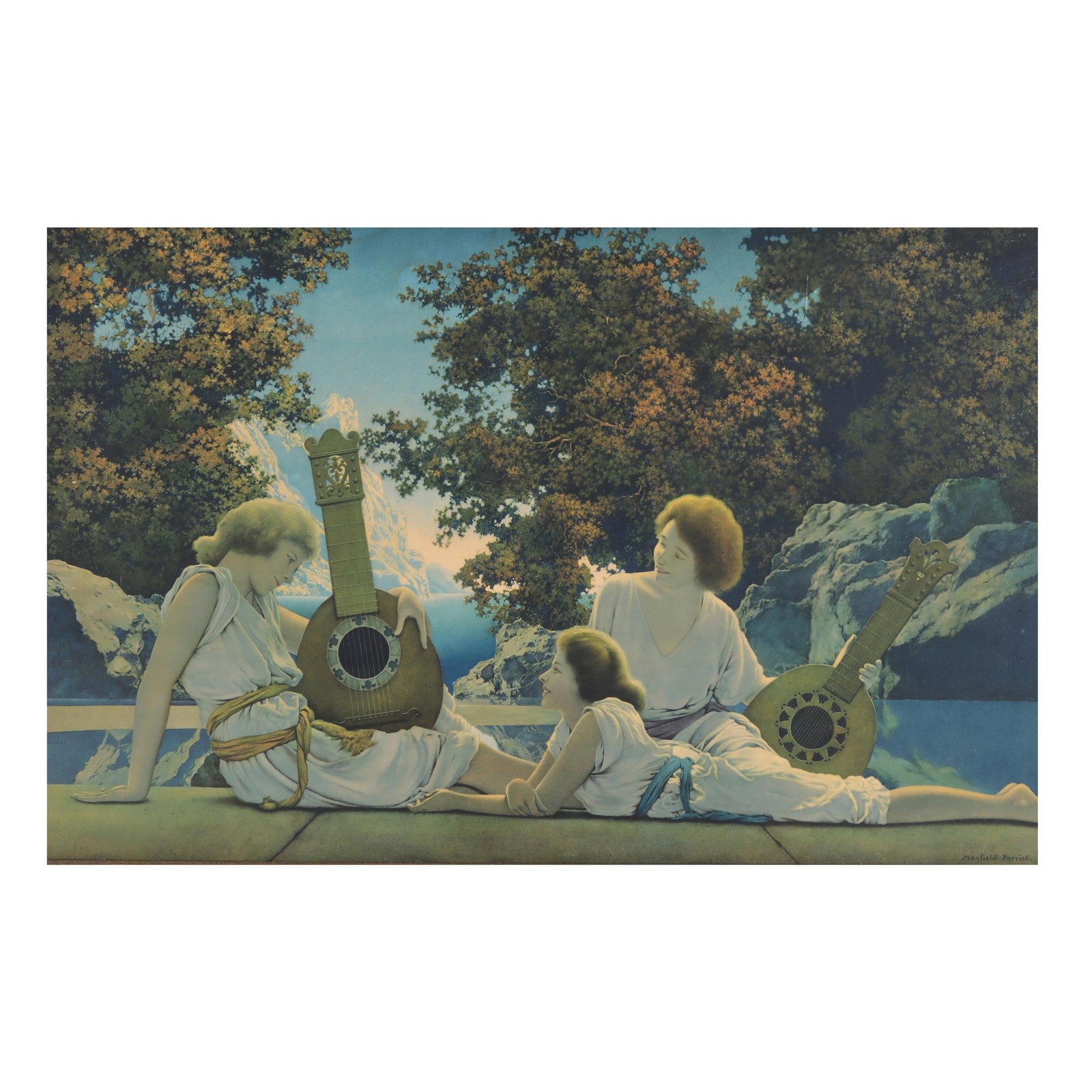 Maxfield Parrish (American, 1870-1966),  The Lute Players (1 of 7)