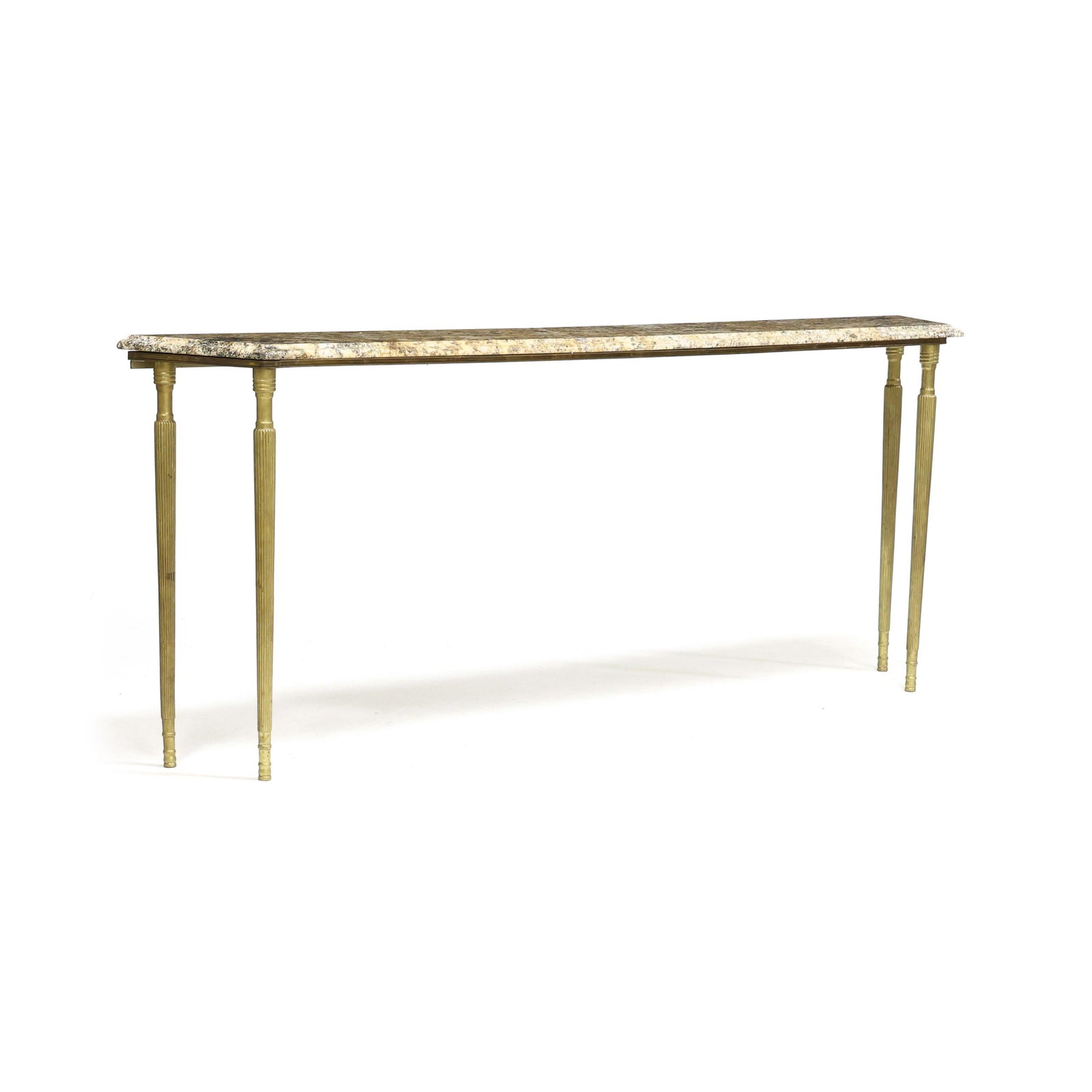 Continental Brass and Granite Sofa/Console Table (1 of 5)