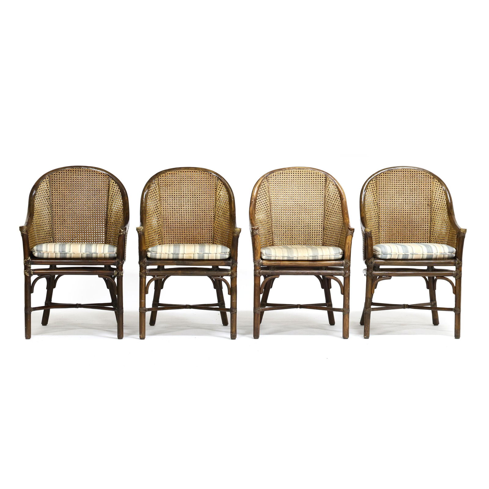 McGuire, Set of Four Rattan Cane Back Chairs (1 of 10)