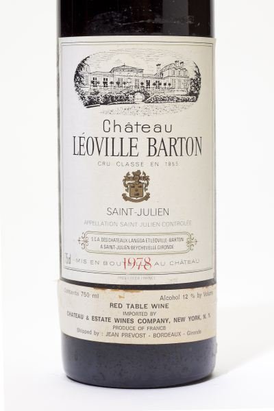 1978 Chateau Leoville Barton: Chateau Leoville Barton 1978 3 bottles St. Julien 1ts, 2hs, 3lbsl Removed from a large subterranean wine cellar of an avid Buffalo, New York wine collector and wine educator.