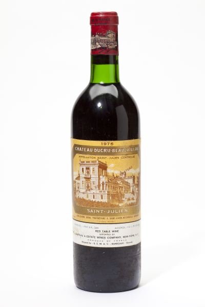 1976 Chateau Ducru Beaucaillou: Chateau Ducru Beaucaillou 1976 3 bottles St. Julien 2vts, 1hs, 3lbsl Removed from a large subterranean wine cellar of an avid Buffalo, New York wine collector and wine educator.