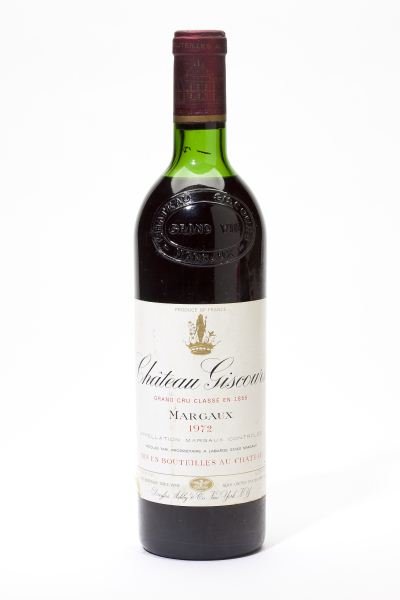 1972 Chateau Giscours: Chateau Giscours 1972 5 bottles Margaux 2ts, 3hs, 5lbsl Removed from a large subterranean wine cellar of an avid Buffalo, New York wine collector and wine educator.