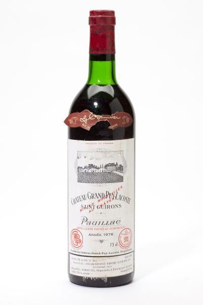 1976 Chateau Grand-Puy-Lacoste: Chateau Grand-Puy-Lacoste19766 bottlesPauillac1ts, 4hs, 1htms, 6lbslRemoved from a large subterranean wine cellar of an avid Buffalo, New York wine collector and wine educator.