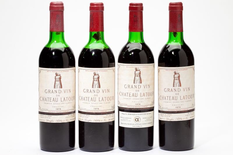 1976 Chateau Latour: Chateau Latour 1976 4 bottles Pauillac 2hs, 2htms, 4wrl Removed from a large subterranean wine cellar of an avid Buffalo, New York wine collector and wine educator.