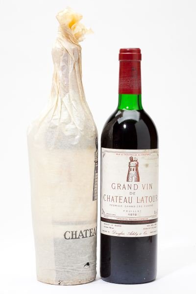 1978 Chateau Latour: Chateau Latour 1978 2 bottles Pauillac 2ts, 2ltsl, 1 original tissue Removed from a large subterranean wine cellar of an avid Buffalo, New York wine collector and wine educator.