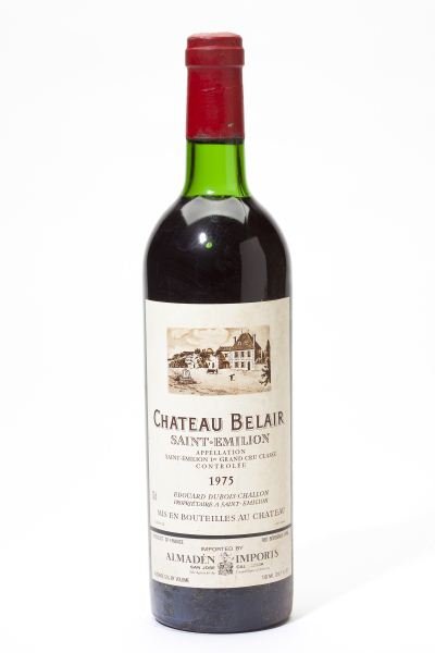 1975 Chateau Belair: Chateau Belair 1975 4 bottles St. Emilion 4hs, 4lbsl Removed from a large subterranean wine cellar of an avid Buffalo, New York wine collector and wine educator.