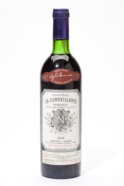 1976 Chateau La Conseillante: Chateau La Conseillante 1976 5 bottles Pomerol 1bn, 3vts, 1ts, 5lbsl, 2ssos Removed from a large subterranean wine cellar of an avid Buffalo, New York wine collector and wine educator.