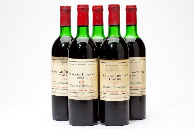 1975 Chateau Trotanoy: Chateau Trotanoy "...one of the three finest wines produced at this estate in the last 25 years (the others being 1970 and 1982). This wine has been drinking splendidly for several years, exhibiting f